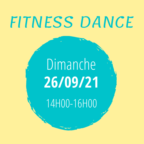 fitness dance le dimanche 26 septembre de 14h à 16h